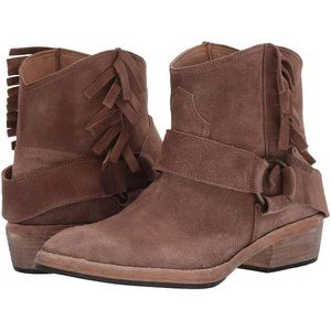 Free People Bandalier Fringe Ankle Boots